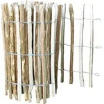 Staketenzaun Rollzaun Premium Haselnuss 500 x 90 cm natur