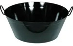 RIESS 0375-022 Schmalzpfanne tief 45 cm, H 18,9 cm, Emaille, schwarz - Schwarz