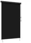 vidaXL Rollo Schwarz 100 x 250 cm Stoff und Aluminium - Schwarz