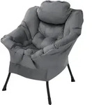 ML-Design Relaxsessel Anthrazit mit Armlehnen & Seitentasche, Loungesessel