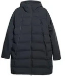4F Herren Winterjacke, lang geschnitten, mit Kapuze, Farbe Graphit - Grau