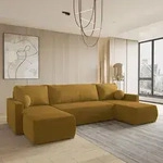 Masseno Ecksofa TESSUN mit Schlaffunktion U-Form, Sofa mit Bettkasten,