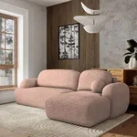 Masseno Ecksofa MODENZA N R-S mit Schlaffunktion L-Form, Sofa mit Bettkasten,
