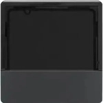 Hager Abdeckung f&uuml;r KNX Temperaturregler und Raumcontroller Q.x anthrazit, samt,