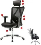 SIHOO B&uuml;rostuhl Schreibtischstuhl, ergonomisch, verstellbare Lordosenst&uuml;tze, 150kg