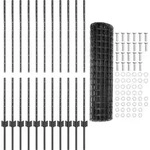 vidaXL Geschwei&szlig;ter Drahtzaun 25 x 1,2 m (B x H) - Grau