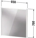 DURAVIT DC7076018180000 D-Code Spiegel, m.LED Bel., - Wei&szlig;