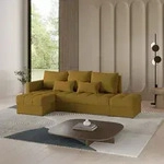 Masseno Ecksofa LUMARI L-S mit Schlaffunktion L-Form, Sofa mit Bettkasten,