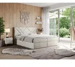 MKS MEBLE Boxspringbett 160x200 mit Matratze H3 und Bettkasten, Doppelbett Bett...