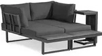 osoltus Aluminium Lounge Set Sofa Ecklounge Gartenlounge Delft Grau - Grau