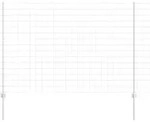 vidaXL Geschwei&szlig;ter Drahtzaun 10 x 1,5 m (B x H) Feuerverzinkter Stahl - Silber