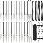 vidaXL Schwei&szlig;drahtzaun mit Spikes 50 x 0,4 m (B x H) - Grau
