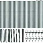 vidaXL Ground Fix Geschwei&szlig;ter Drahtzaun 100 x 1 m (B x H) - Grau