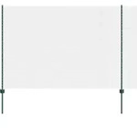 vidaXL Schwei&szlig;drahtzaun mit Pfosten 10 x 1,5 m (B x H) - Gr&uuml;n