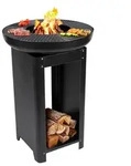 BBQ Collection 3in-1 Feuerschale mit Grillrost - Feuerkorb 61 x 90 cm - Outdoor