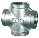 Riegler Kreuzverteiler, 4 x innen, Rp 1, Edelstahl 1.4408