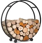 CookKing 333233 Kaminholzregal Feuerholzst&auml;nder &bdquo;DAISY&ldquo; - Schwarz