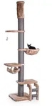 Kratzbaum Lofty &middot; XXL Kratzturm mit Deckenspanner &middot; Cappuccino &middot; ca. 57 x 57...