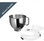 KitchenAid Edelstahlsch&uuml;ssel 4,8 L + Easy Snap Spritzschutz Paket