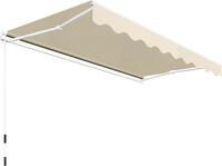 vidaXL Markisengestell 4x3 m Automatik-Aufrollsystem Aluminium
