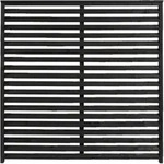 Plus Zaun Koyto 160 x 160 cm RAL 9005 Schwarz - Schwarz