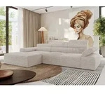 MKS MEBLE L-form Ecksofa RILASSO mit Relax-Funktion, verstellbare Kopfst&uuml;tzen -