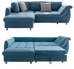 Ecksofa Schlafcouch Polsterecke L-Garnitur Wohnlandschaft Ottomane links in...