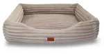 Petliving orthop&auml;disches Hundebett Lilly XL beige, 110 x 80 cm, Cord, Bezug...