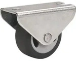 Parkett Bockrolle (Transportrolle) Rad &oslash; 25 mm Tragkraft 30 kg verzinkt grau
