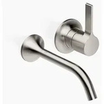 Dornb WT-Wand-Einhandbatt. VAIA ohne Ablaufgarnitur platin matt - Silber