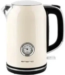 Emerio Retro-Wasserkocher &ndash; 1,7 Liter &ndash; 2200 W &ndash; 360&deg;-Sockel &ndash; Verdecktes