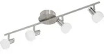Eglo 94256 Sesto 2 LED Spot 4x3.3W Stahl nickel-matt chrom weiss lackiert