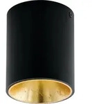 EGLO LED Deckenleuchte Polasso, Deckenlampe aus Metall in Schwarz und Gold,