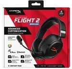 HyperX Cloud Flight 2 &ndash; Wireless Gaming-Headset (Schwarz), Kabellos, 20 - 20000 Hz,