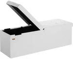 CASARIA&reg; Sitzbank mit Stauraum, Wei&szlig; &ndash; Faltbar, 115 x 40 x 40 cm, 130L...