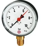Riegler Standardmanometer, Kunststoffgeh., G 1/2 unten, 0 - 1,6 bar, &Oslash; 80