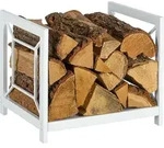 Relaxdays Kaminholzregal, Metall, modern, HBT: 36x43x35,5 cm, Brennholzregal...