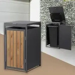 ML-Design M&uuml;lltonnenbox 1er, M&uuml;lltonnenverkleidung f&uuml;r 1 Tonne, 240L...