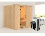 Karibu Sauna Innensauna Daria Fronteinstieg Ofen 3,6 kW intgr. Strg 196x170x198 cm
