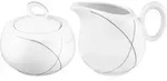 Seltmann Weiden Trio Highline Zuckerdose und Milchk&auml;nnchen Set 2 tlg. - Wei&szlig;