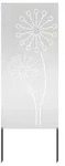 vidaXL Garten Sichtschutz-Leinwand Silber 50 x 140 cm Verzinkter Stahl - Silber