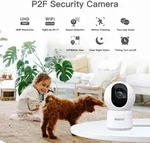 Arenti Indoor 5G Wi-Fi UHD 3K/5MP Pan Tilt Zoom Priv Cam