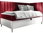 MIRJAN24 Boxspringbett Maja Junior 3 100x200, Einzelbett mit Bonellfederkern,