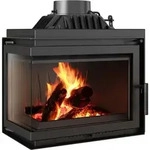 Kamineinsatz Gusseisen KRATKI SIMPLE links 8 kW &Oslash; 150 - Schwarz