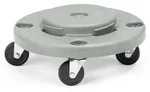 Wagen f&uuml;r Abfalleimer rund, AmerBox, Passend f&uuml;r 691403, &oslash;400x(H)165mm