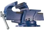 tectake&reg; Schraubstock aus Gusseisen 3 Anschraubl&ouml;cher