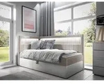 MIRJAN24 Boxspringbett Gold Junior 3 90x200, Einzelbett mit Bonellfederkern,