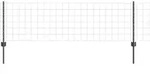 vidaXL Geschwei&szlig;ter Drahtzaun 10 x 0,6 m (B x H) - Grau