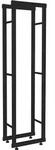 Kaminholzst&auml;nder Metall 150x40 cm Holzregal schwarz pulverbeschichtet - Schwarz
