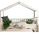 Hausbett Dallas 2 90x200 mit Bettkasten - wei&szlig; - Wei&szlig;